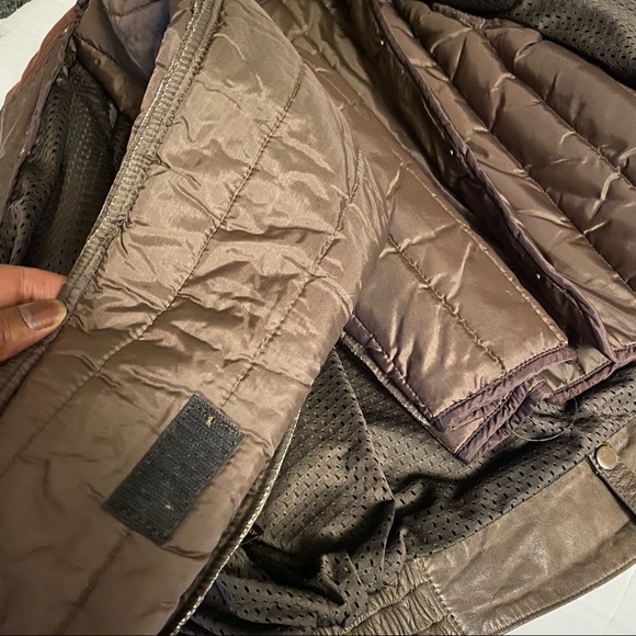 VINTAGE - LEATHER BOMBER JACKET - Picture 8 of 15